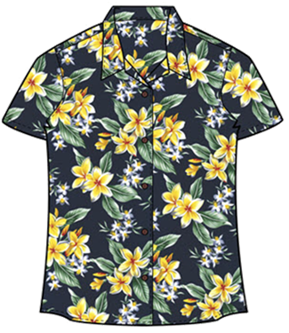 Women's 100% Cotton Tropical and Hawaiian Shirts